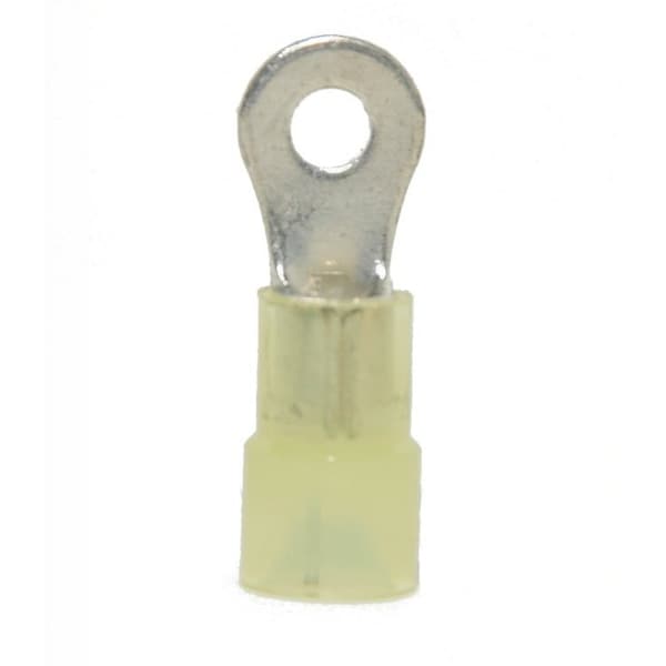 Ring Terminal, #6 Stud Size, 10 AWG, 600 V, Nylon Insulated, 1000 PK