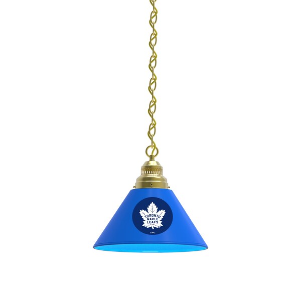 Toronto Maple Leafs Pendant Light, Brass Fixture
