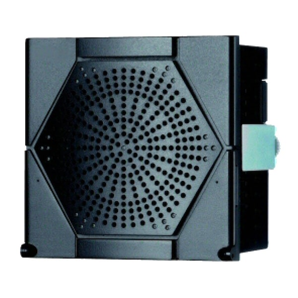 Electronic alarm, Harmony XVS, black, NPN, mounting support DIN 96, 0.96dB, 16tones, 4 channels, 12.24V AC DC
