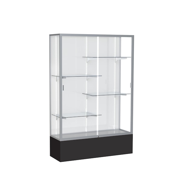 Spirit Floor Display Case 48x72x16, White, Satin