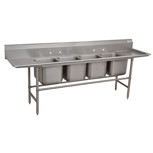Regaline Sink 4-compartment with left & right-hand drainboards