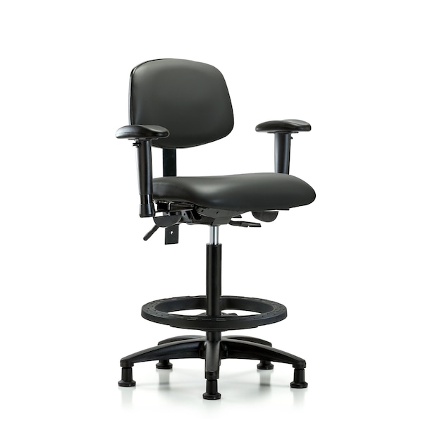 Vinyl Chair, Vinyl, Adjustable Arms