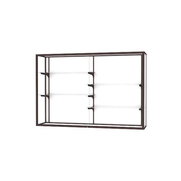 Champion Wall Case Display 72x48x16, White, Bronze