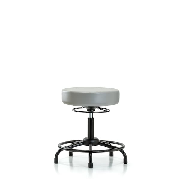 Desk Stool, Vinyl, RT, Glides, Dov