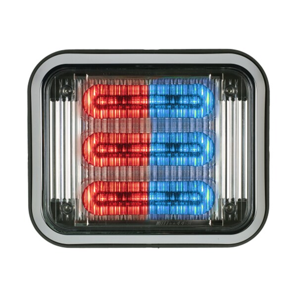 LED PrizmIi With Bezel, Clear Lens, R/B, 7"X9"