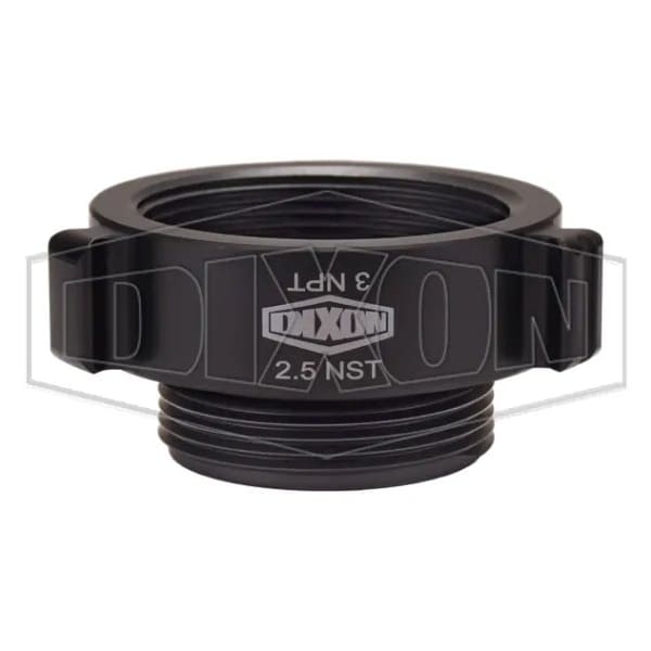Style N37 Rocker Lug Hydrant Adapter, 3 x 2-1/2 in, FNPT x Male NST NH, Aluminum, Hardcoat Anodize