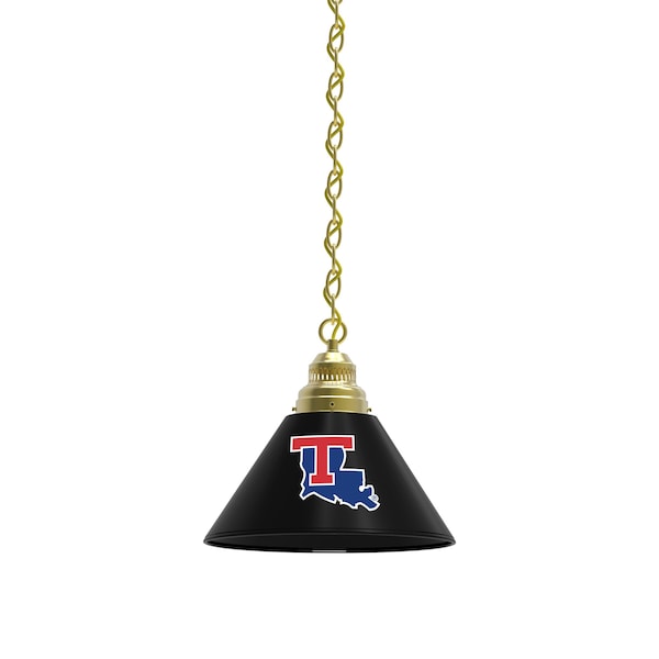 Louisiana Tech Pendant Light, Brass Fixture