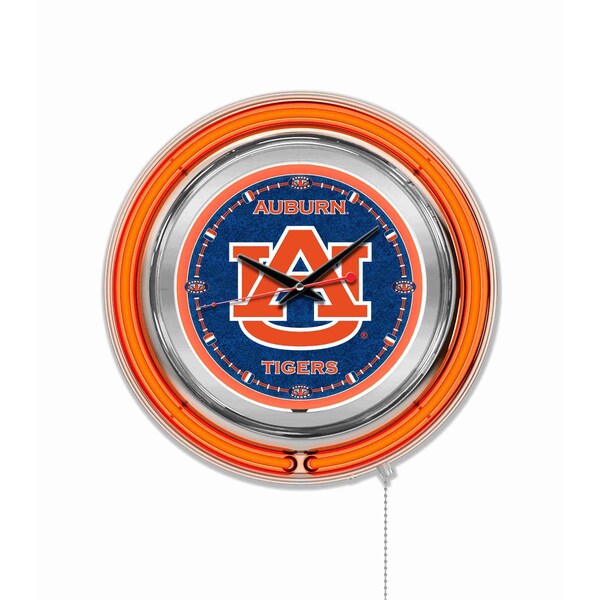 Auburn University Double Neon 15" Clock