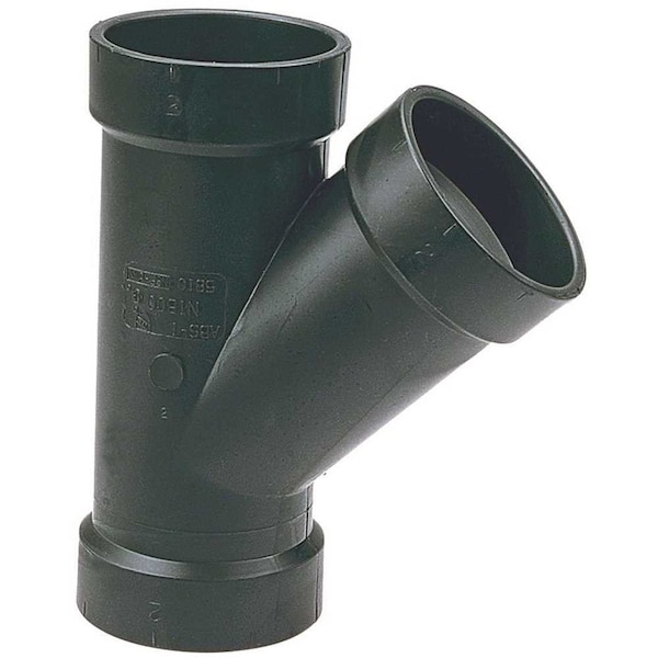 4 in. x 4 in. x 2 in. ABS DWV All Hub Wye