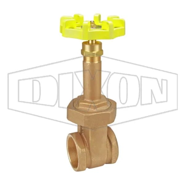 Gate Valve, 2 in, FNPT, Class 150, Bronze Body, Malleable Iron Hand wheel Actuator