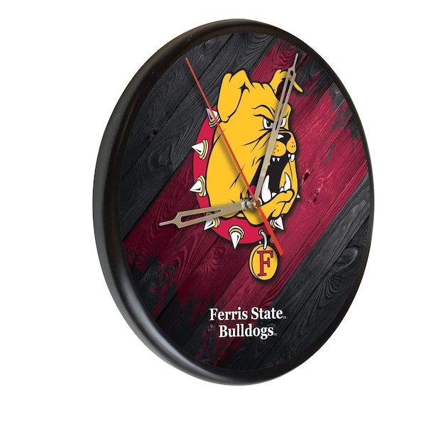 Ferris State University 13" Solid Wood Clock