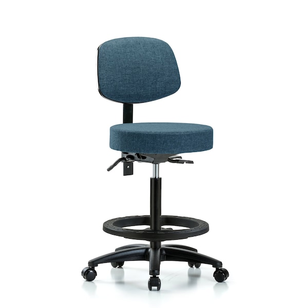 Bench Stool, Hi, Fab, Bk, Tilt, BF, Cast, Blu