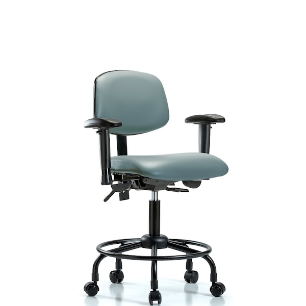 Vinyl Chair, Vinyl, Adjustable Arms
