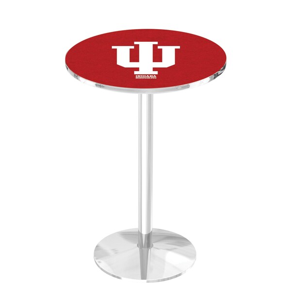 42" Chrome Indiana Pub Table, 36" dia. Top