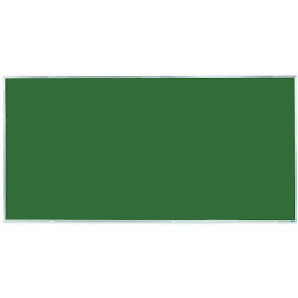Porcelain on Steel Chalkboard Sating Anodize Aluminum Frame 48"x96" Green