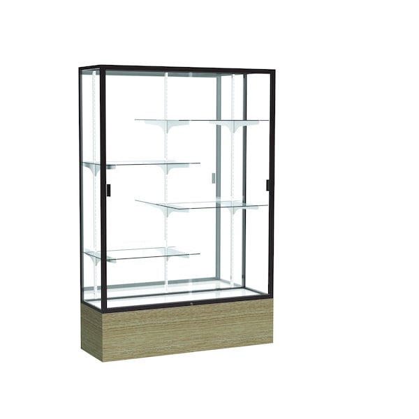 Reliant Floor Case, Mirror Back, Dk. Bronze, 48"Wx72"Hx16"D