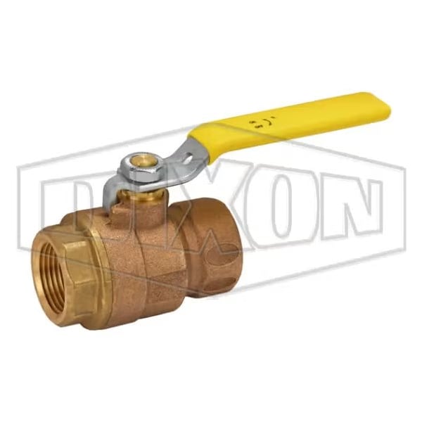 Ball Valve, 1 in Nominal, FNPT End Style, Bronze Body, Full Port, RPTFE Seat/Stem Packing Softgoods