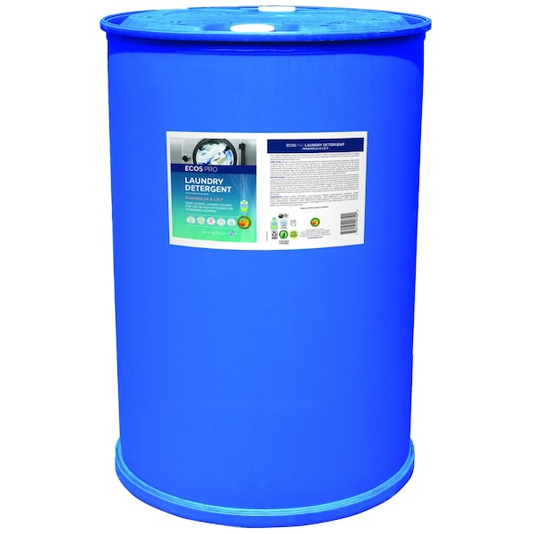 Laundry Detergent, High Efficiency HE, Liquid, Drum, 55 Gal, 3520 Loads, Unscented, Magnolia/Lily