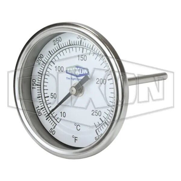 Model 30 Thermometer, 50 to 500DegF, 1 % Accuracy, 1/2 in MNPT Connection