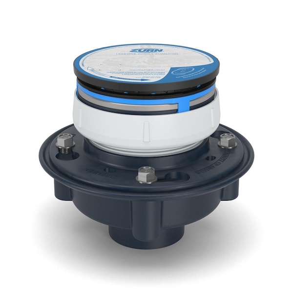 ABS, Strainer: Round, Floor Drain with Clamping Collar