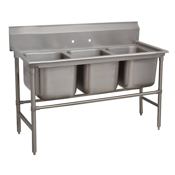 Regaline Sink 3-compartment 20 in. front-to-back x 16 in. wide sink compartments