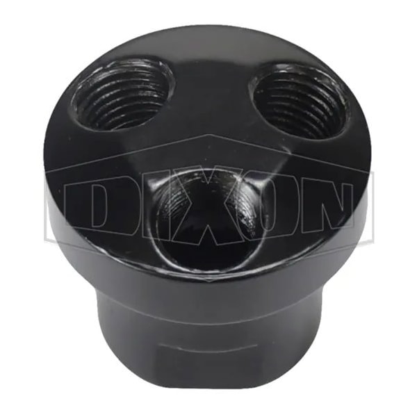 3-in-1 Manifold, 1 3/8 in NPT Inlets x 3 1/4 in NPT Outlets, Aluminum, Domestic