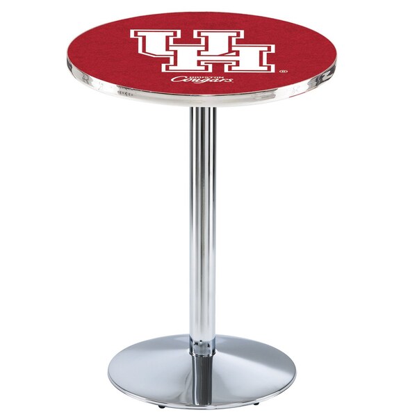 42" Chrome Houston Pub Table, 36" dia. Top