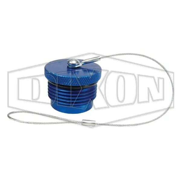 DQC VEP Dust Plug, 2 in Nominal, Aluminum, Domestic