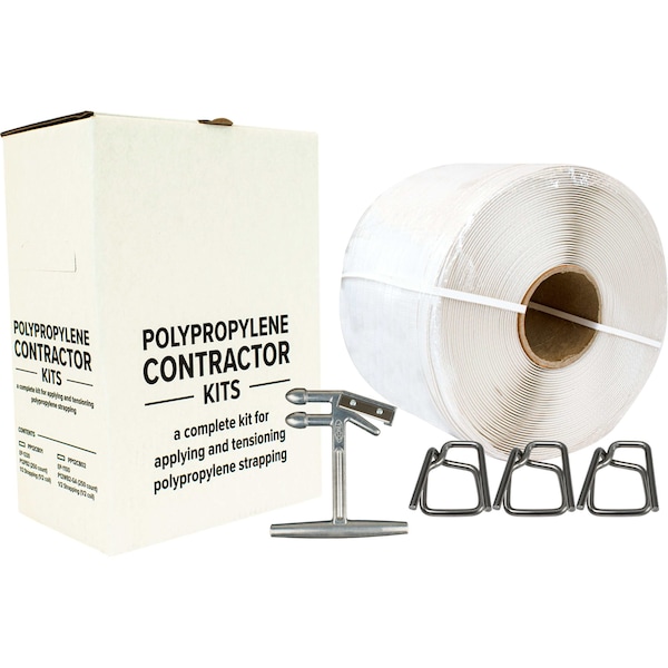 Polypropylene Strapping Kit for 12, Contractor  Wire Buckles