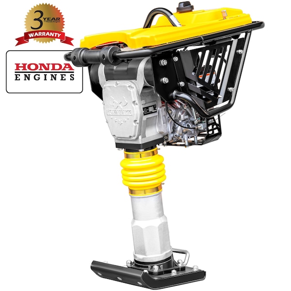 Jumping Jack Tamping Rammer 3HP Honda Tamper Dirt Soil 3350 lbs/ft