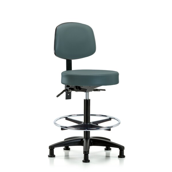 Bench Stool, Hi, Vin, Bk, Tilt, CF, Gld, Blu
