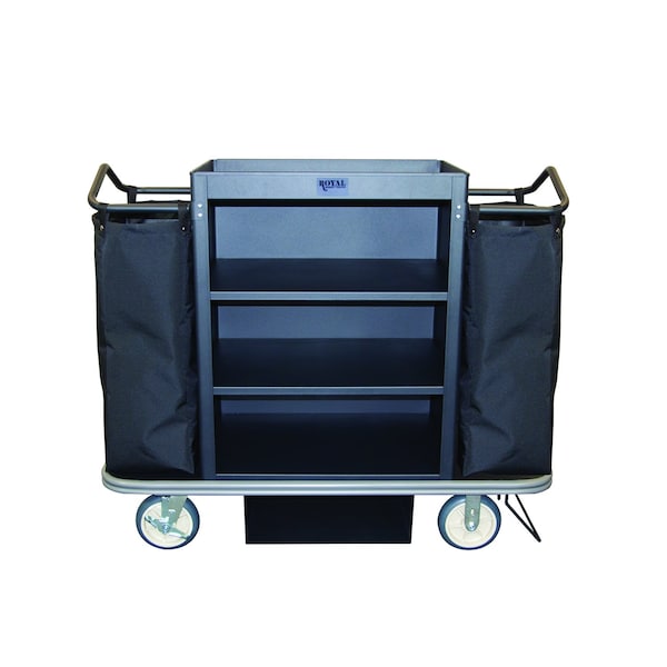 Hskp Cart, Deluxe, Black