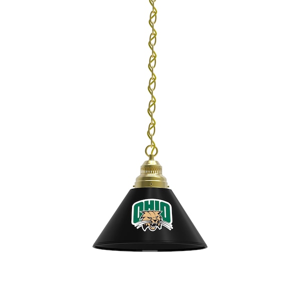 Ohio University Pendant Light, Brass Fixture