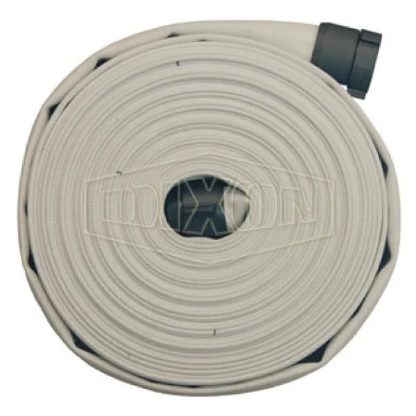 Single Jacket Mill Hose, 2 in, NPSH, 100 ft L, 112 psi, Synthetic, Domestic
