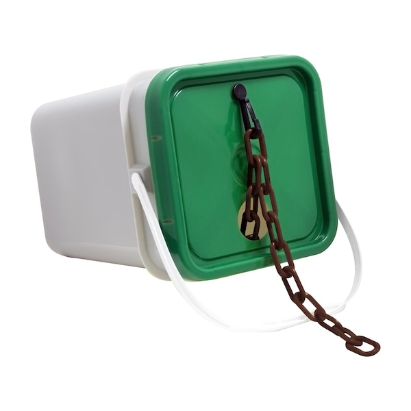 1.5" x 300' Brown Plastic Safety Chain - Pail