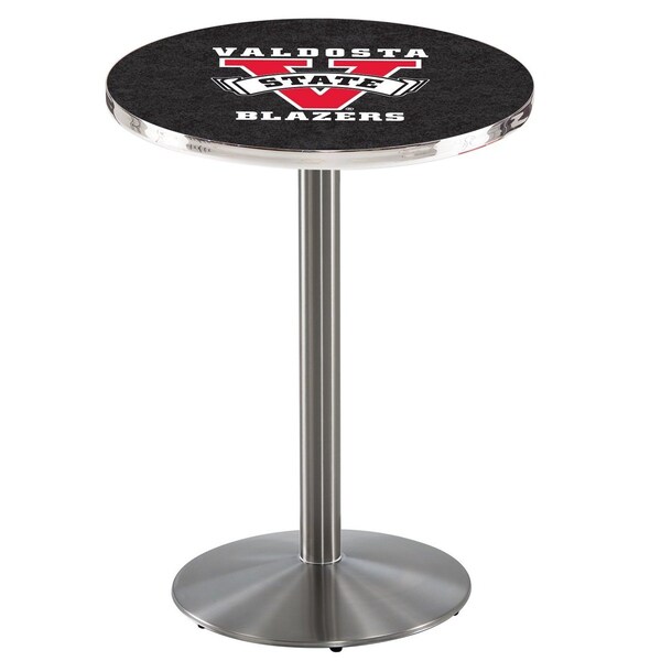 42" Stainless Steel Valdosta State Pub Table, 36" dia. Top