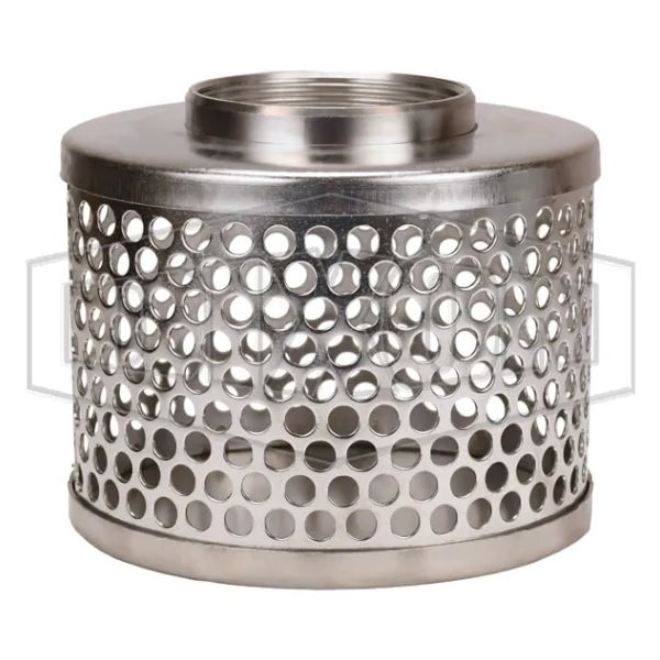 Standard Round Hole Suction Strainer, 1-1/2 in, 304 SS, Domestic