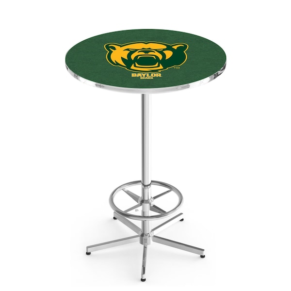 42" Chrome Baylor Pub Table, 36" dia. Top