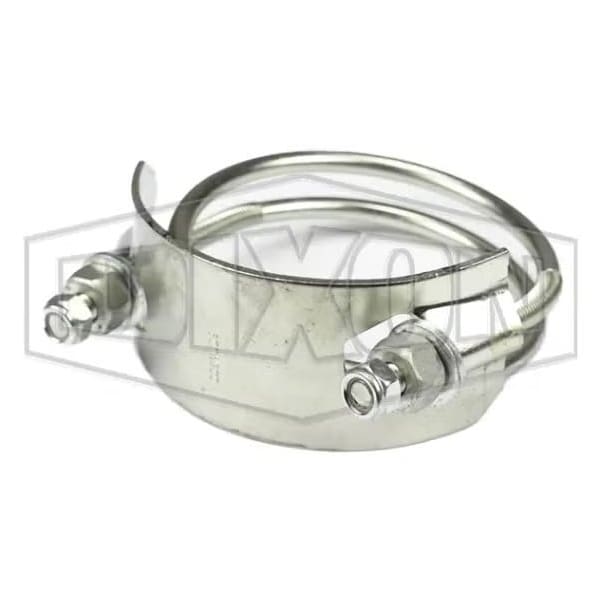 The Right Connection CCW Left Hand Spiral Hose Clamp, 12 ID x 11-52/64 to 12-61/64 OD in, Carbon St