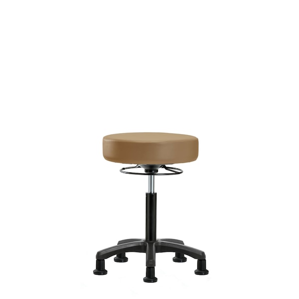 Med Bench Mini-Stool, Vinyl, Glides, Taupe