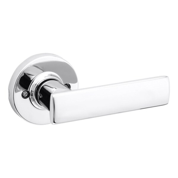Breton Lever Half Dummy with Round Rose Bright Chrome Finish