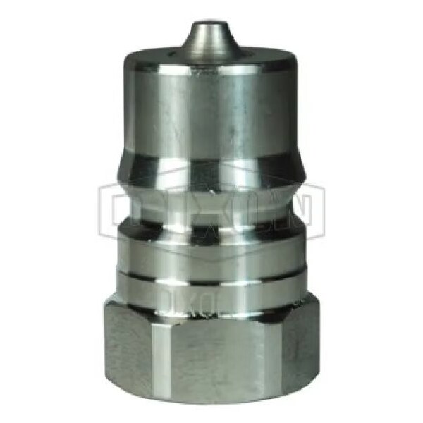 DQC HS Interchange Steam Female Plug, 3/8-18 Nominal, Female NPTF, 303 Stainless Steel