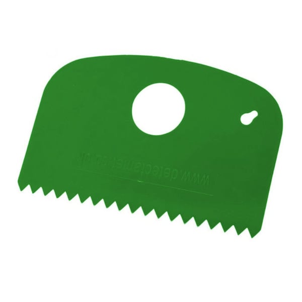 Detectable Scraper - Small Flexi Serrated Edge Green