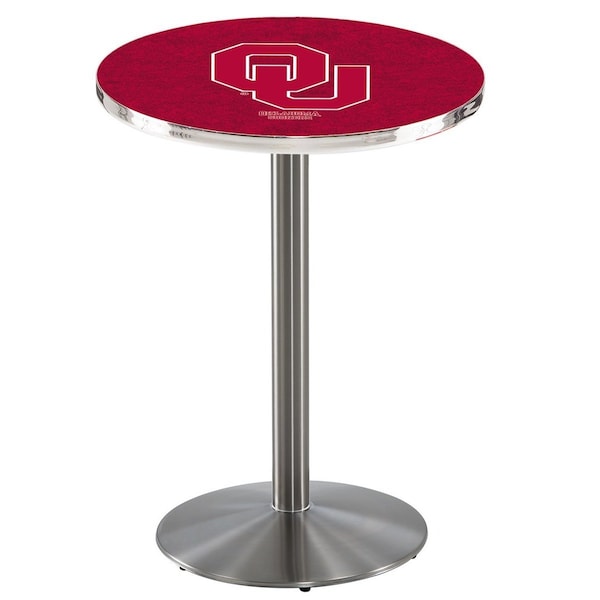 36" Stainless Steel Oklahoma Pub Table, 36" dia. Top
