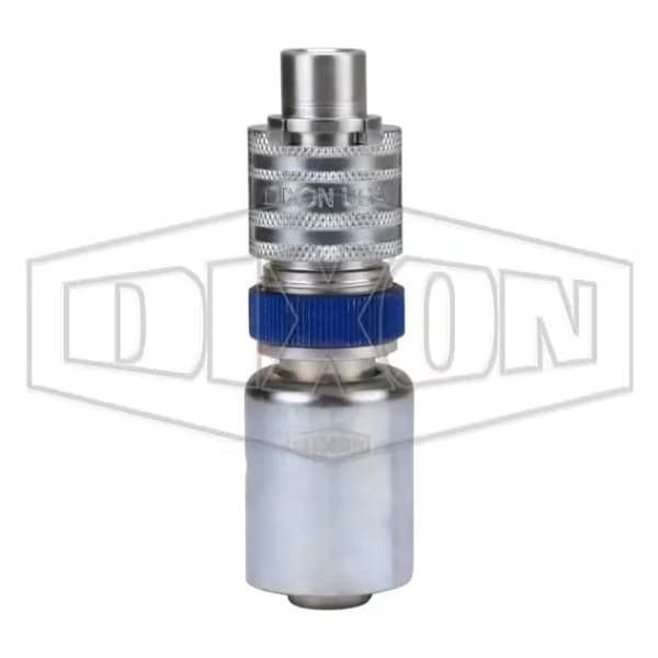 Dix-Lock N Series Bowes Interchange Quick Disconnect Coupler with Male Locking Head Ferrule, Steel,