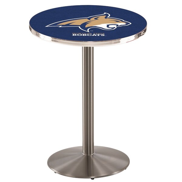 36" Stainless Steel Montana State Pub Table, 36" dia. Top