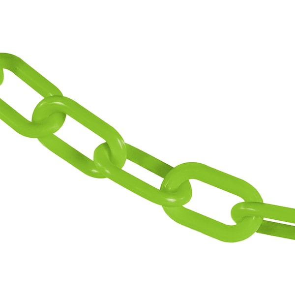 2" x 200' Safety Green Heavy Duty Plastic Safety Chain