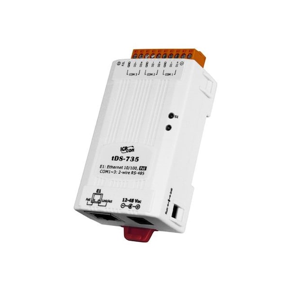 tDS735 Serial to Ethernet Device Server, 3 RS 485 ports