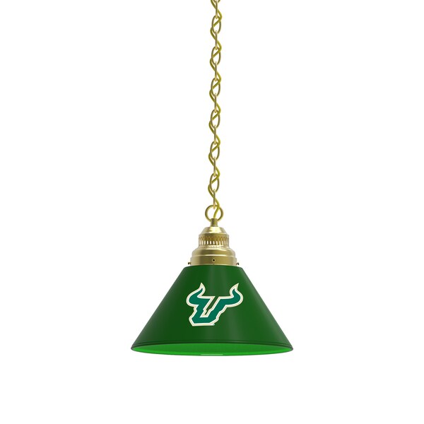 South Florida Pendant Light, Brass Fixture