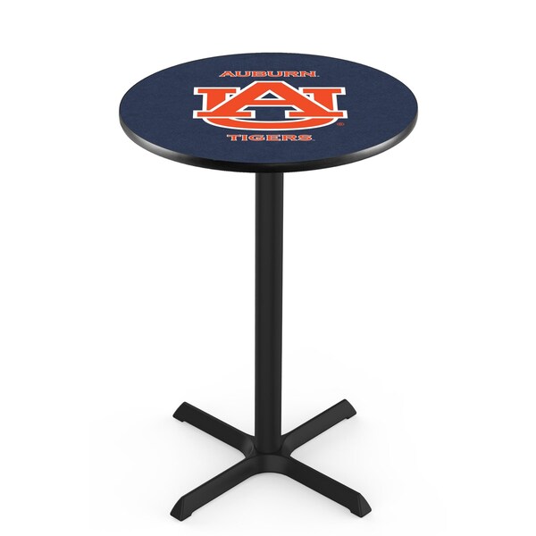 42" Blk Wrinkle Auburn Pub Table, 36" dia. Top
